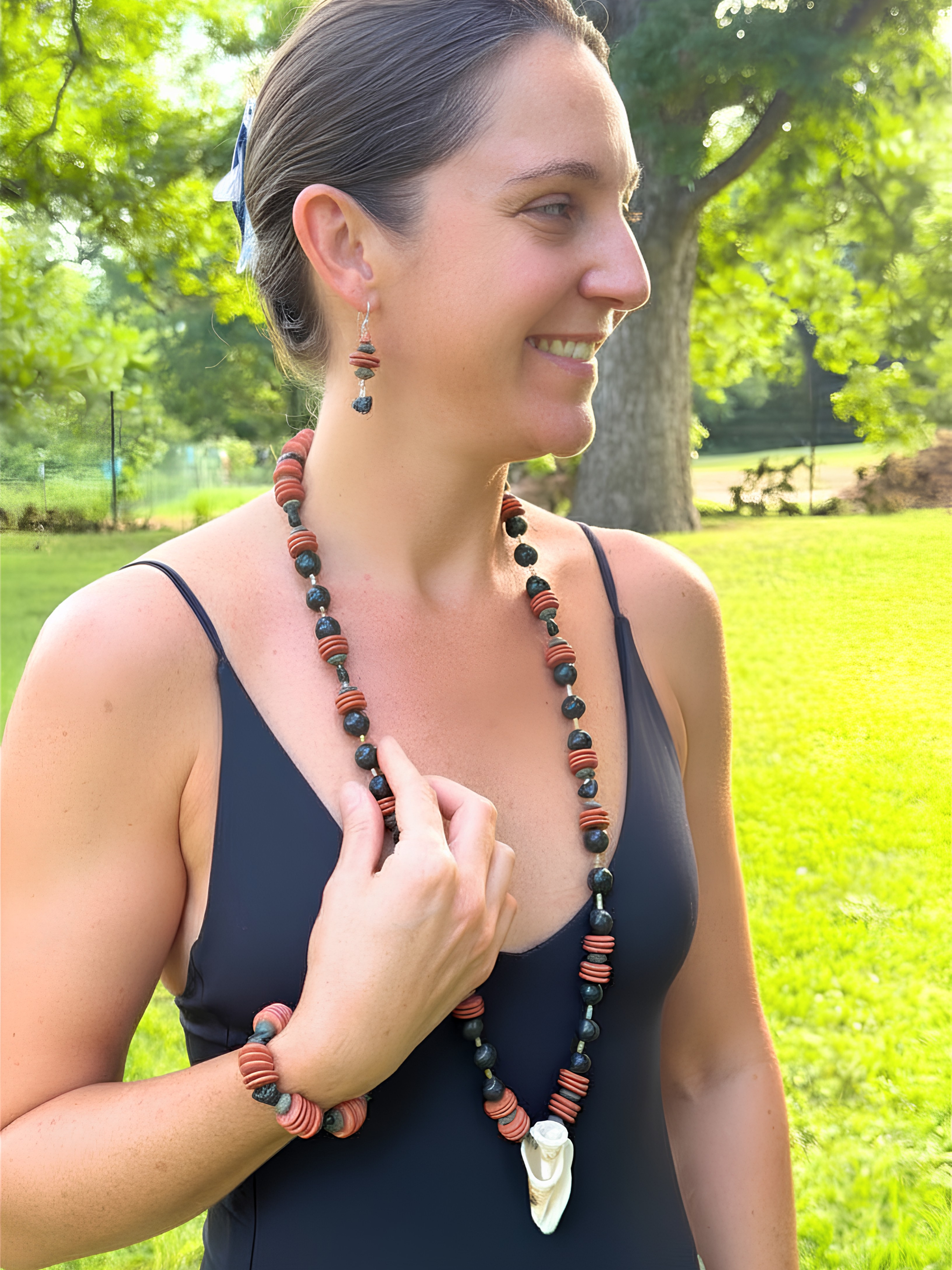 Handcrafted Land & Sea Witch 3-Piece Jewelry Set