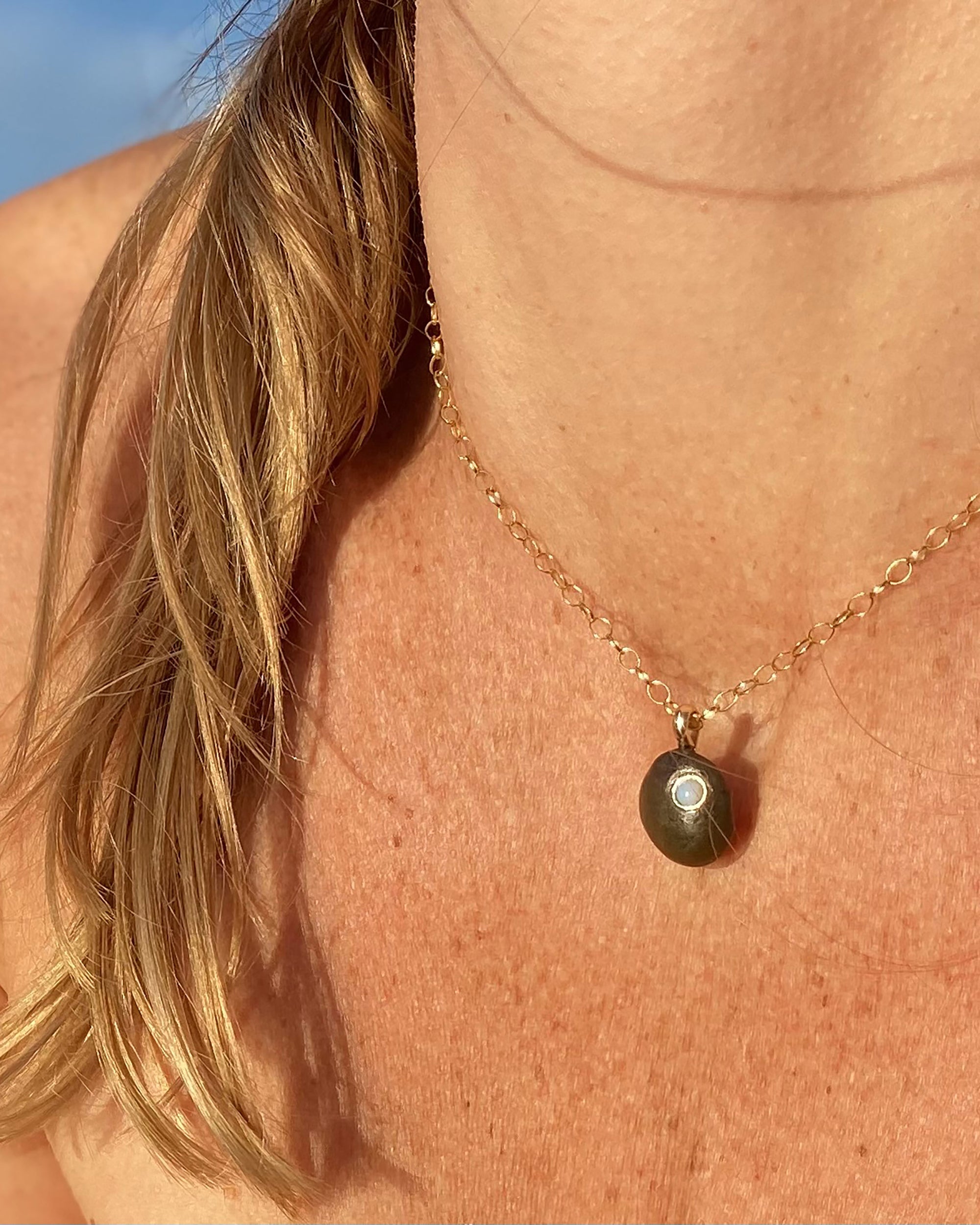 Sea stone necklace hotsell